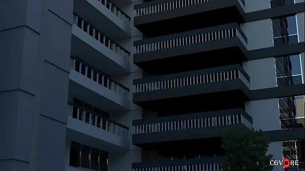 Giantess in the city animation. Free version.