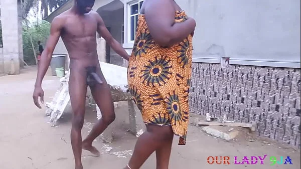 Bbw big Ass African Woman got fucked Hardcore outdoor by BBC local man