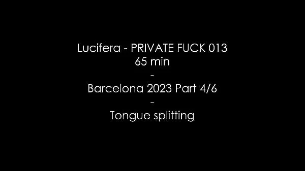 Lucifera Cris Angelo - Tongue splitting - Private Fuck 009 - Paris - Barcelona Part 4/6