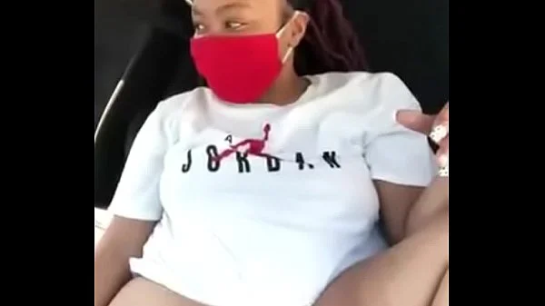 Mzansi girl masturbates in a car