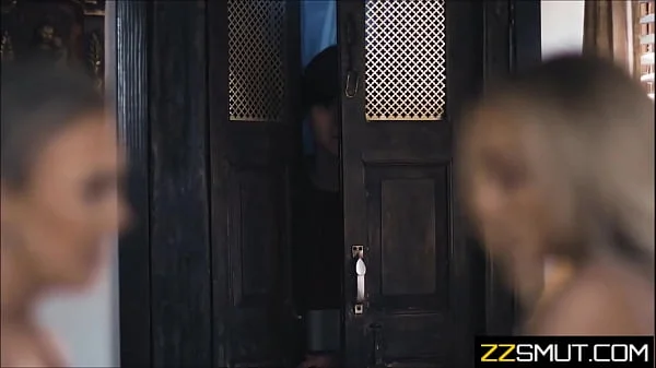 step Brother watches step sister getting frisky with step Mom