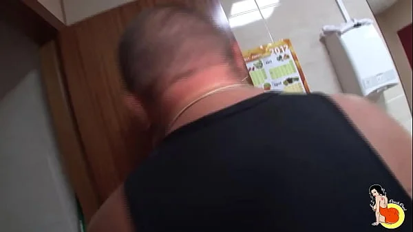 Sexy blonde New cleaning lady hard fucked in the ass
