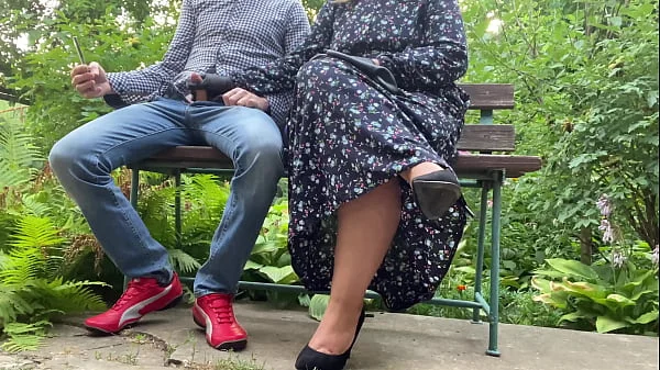 Cum for hot milf cuckold hubby right outside
